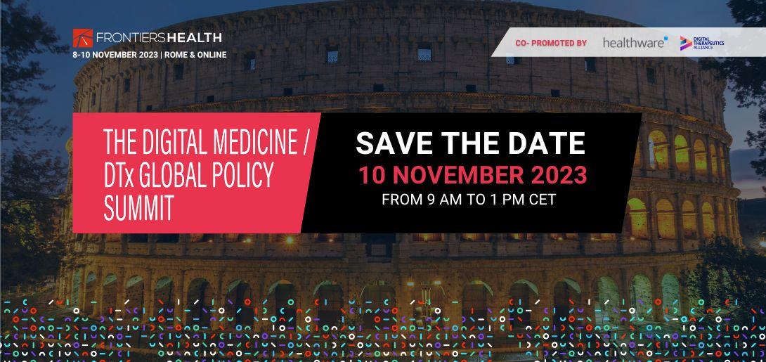 Frontiers Health to host our Inaugural Digital Medicine & DTx Global Policy Summit